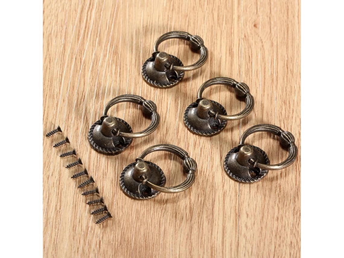 37 27 Porta 5 Peças, Puxadores De Caixa De Joias Youth Em Bronze Antigo * Mm Mini