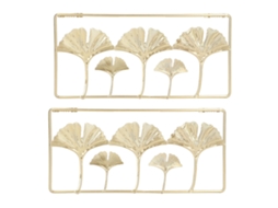 Laxiscreed Decoração De Parede Com Folhas De Metal Gold 3d Para Casa E Escritório
