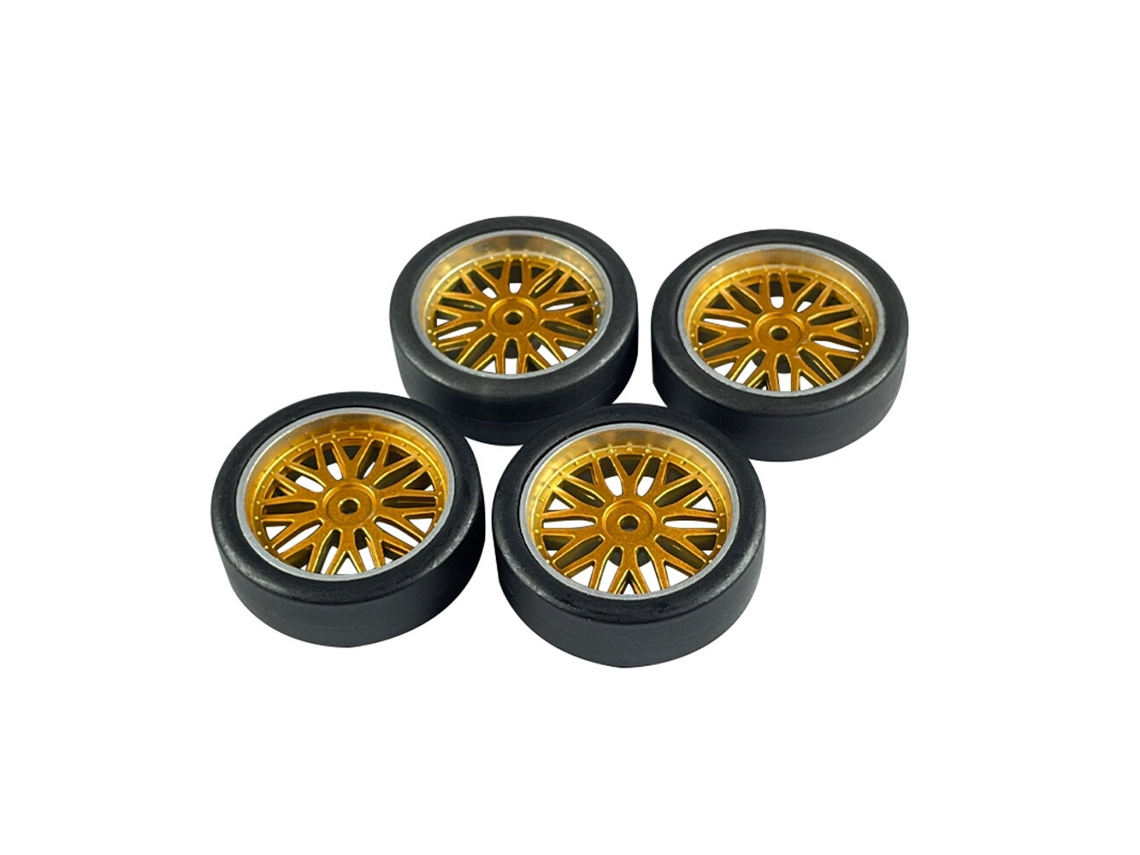 Conjunto de 4 Rodas de Drift Melhoradas La0034 para Ldr/c Ld a86 1/18 Veículos Rc On road Peças de Substituição MDUG