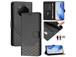 25-26 Honeycomb Embossing Rfid Leather Phone Case