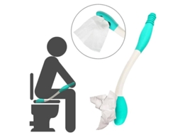 Ayuda Para Limparse Sola No Vaso Sanitário De Cabo Longo, Ideal Para Idosos, Grávidas E Pessoas Com Mobilidade Limitada