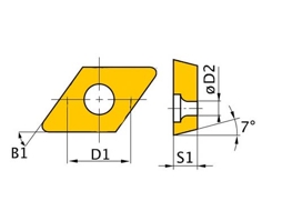 Plaquitas de Corte Hm -N .63 Dnmg110408 OPTIMUM 3441750