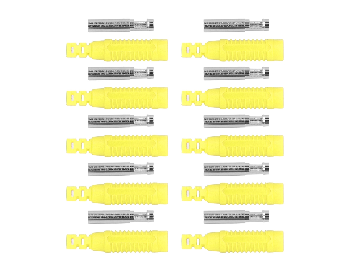 Laxiscreed Conector Jack Pa De Cobre Para Banana Feminino Com Tubo Isolante E Adaptador De Pressão