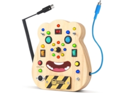 Jogo Educativo Busy Board Para Crianças Com Iluminação Led E Sons