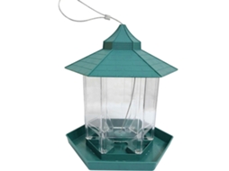 Comedouro de Plástico Hexagonal para Aves, com Telhado