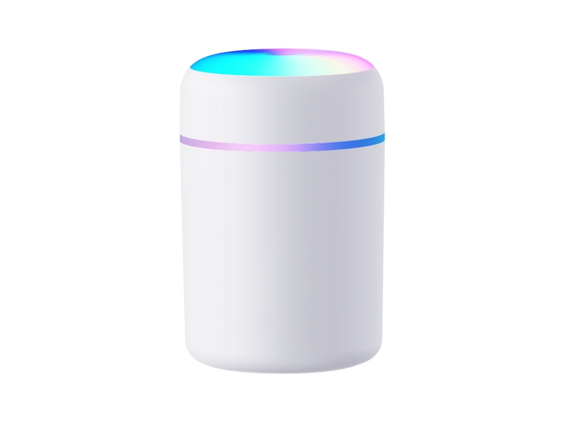 Difusor De Óleos Essenciais Para Aromaterapia, Umidificador De Ar Ultrassônico Usb Com Luzes Coloridas (branco)