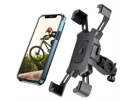 Suporte Telefone De Bicicleta E Moto Universal Byondself Rotação 360° Para Smartphones De 4.5 6.5 Polegadas