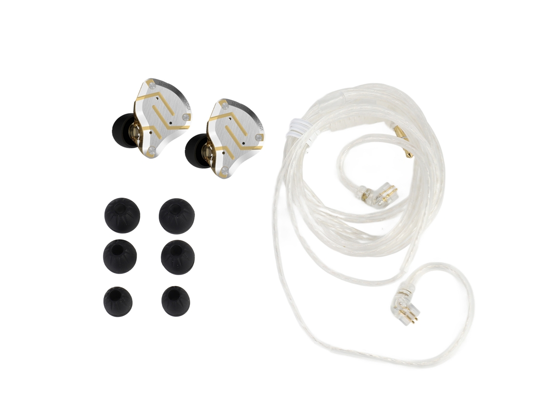Fones intra auriculares Kz Zs10 Pro EOOCOO com microfone
