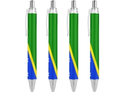 Caneta Esferográfica Novaj Com A Bandeira Da Espanha, Tema Patriótico,