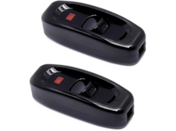 Omni interruptor de Lâmpada em Linha Preto com Luz Indicadora Led 250v 10a para Lâmpadas de Mesa Luminárias 2 Unidades