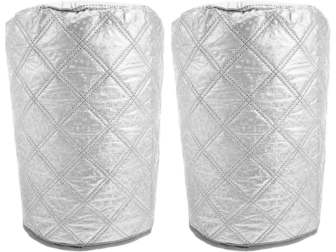 Conjunto de 2 Tampas de Tecido Prateado para Balde SFUSHOS