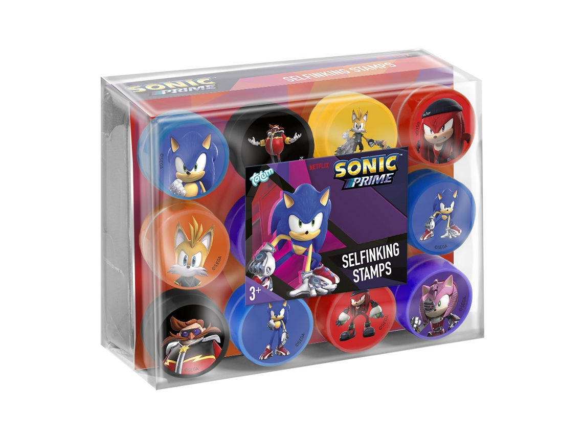 Sonic Conjunto Com 12 Carimbos Totum