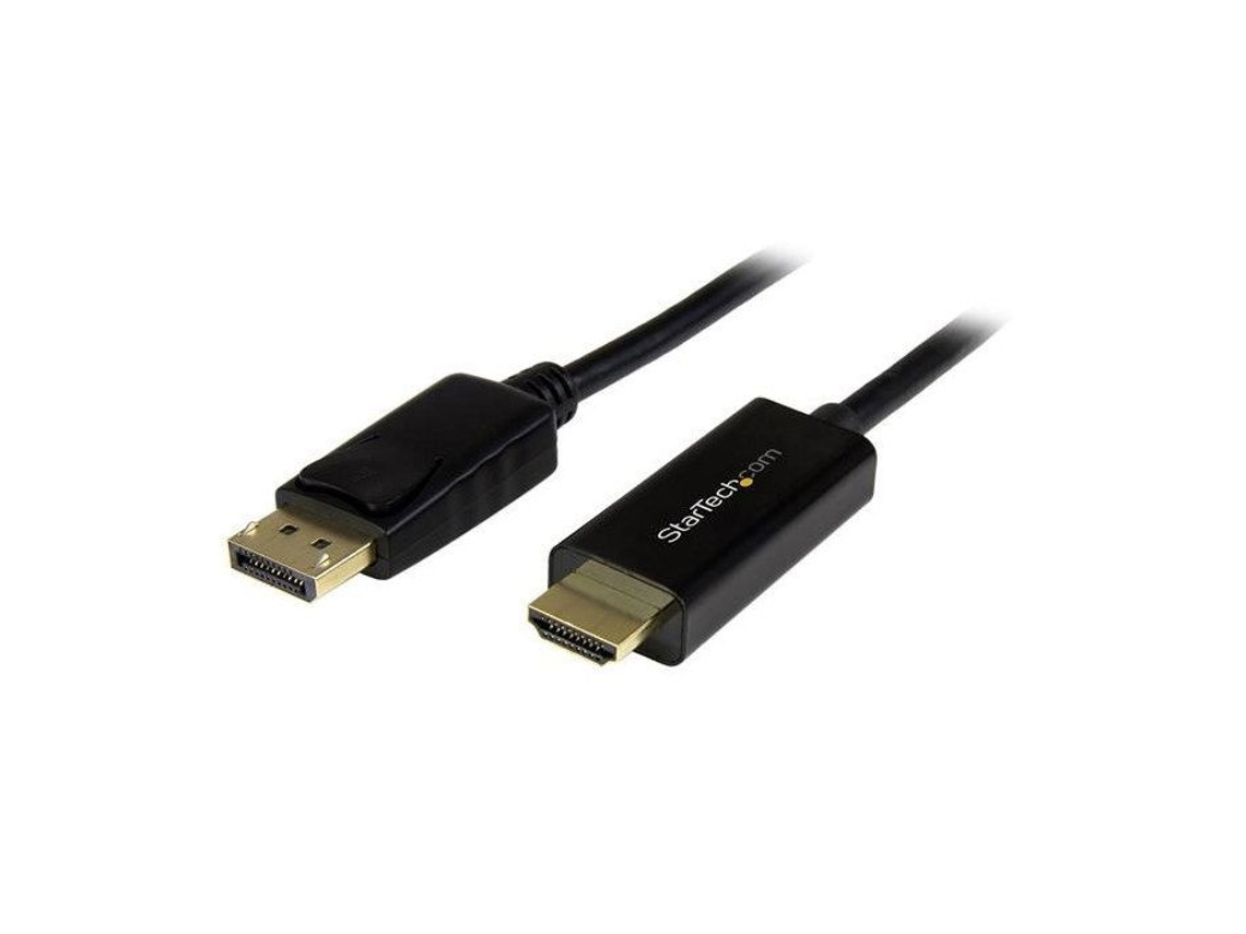 Lurelia Cabo Adaptador Displayport Para Hdmi 4k 30 Hz 3 M Macho Para Macho Preto, Áudio