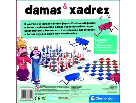 Jogo Xadrez + Damas · CLEMENTONI · El Corte Inglés