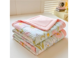 Colcha Acolchoada Fansu Capa de Cama Manta para Ar Condicionado Enchimento Algodão Sofá com Estampa Floral Nór