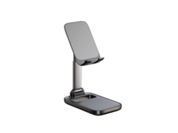 Suporte Para Celular Com Ângulo Ajustável, Universal, Dobrável, Para Uso Em Mesas, Compatível Com Celulares E Tablets. Cor Branco. Nostalgia88