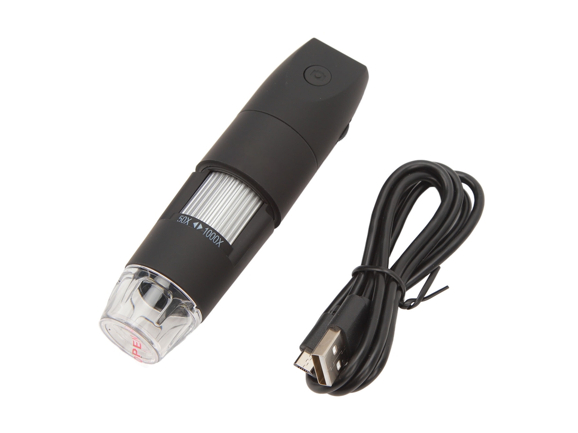 Microscópio Eletrônico Portátil Inalâmico Digital Usb Com Vídeo Para Uso Manual