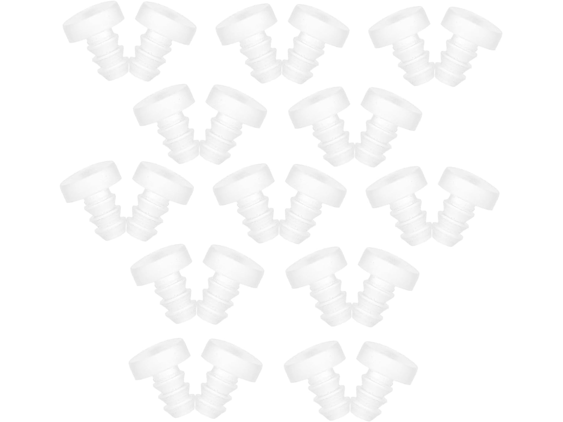 Popetpop 50 Peças Almofadas De Borracha Antiderrapantes E Amortecedores Para Portas Armários Com Haste Macia Furo 5mm