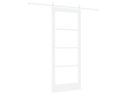 Conjunto 1 Porta Deslizante Vidaxl Branco Madeira De Pinho Maciça (83 X 202 Cm)