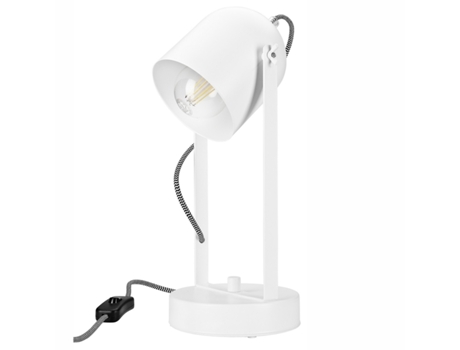 Candeeiro de Mesa Suri Metal Branco 34X14X14 Cm EPIKASA