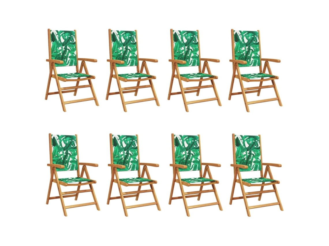 Reclining Folding Chair, Reclining Folding Chairs Vidaxl Verde Madeira (n/a)