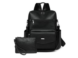 Mochila Eifson Com Bolsa, Grande Capacidade Para Viagens E Uso Diário (preta)