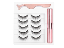 Conjunto De Ferramentas De Maquiagem De Cílios Falsos Magnéticos Com Eyeliner Líquido Magnético E Pinça (024)