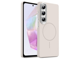 Capa Para Samsung Galaxy A35 5g Fina Circular Magsafe À Prova De Choque Dourada Em Policarbonato Summit Stone