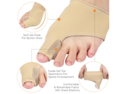 Kit De 13 Peças Para Correção De Juntura De Dedão Toe Separators E Protetores Com Gel Para Alivio E Estabilização