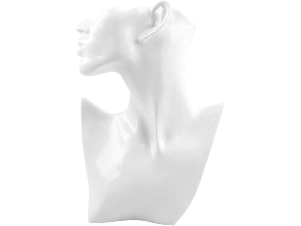 2026-estande Para Collares E Pingentes Linjou De Resina 28cm Cor Branca Para Lojas De Joias
