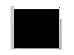 Side Awning, Side Awnings Vidaxl Preto Tecido (100 X 300 Cm)