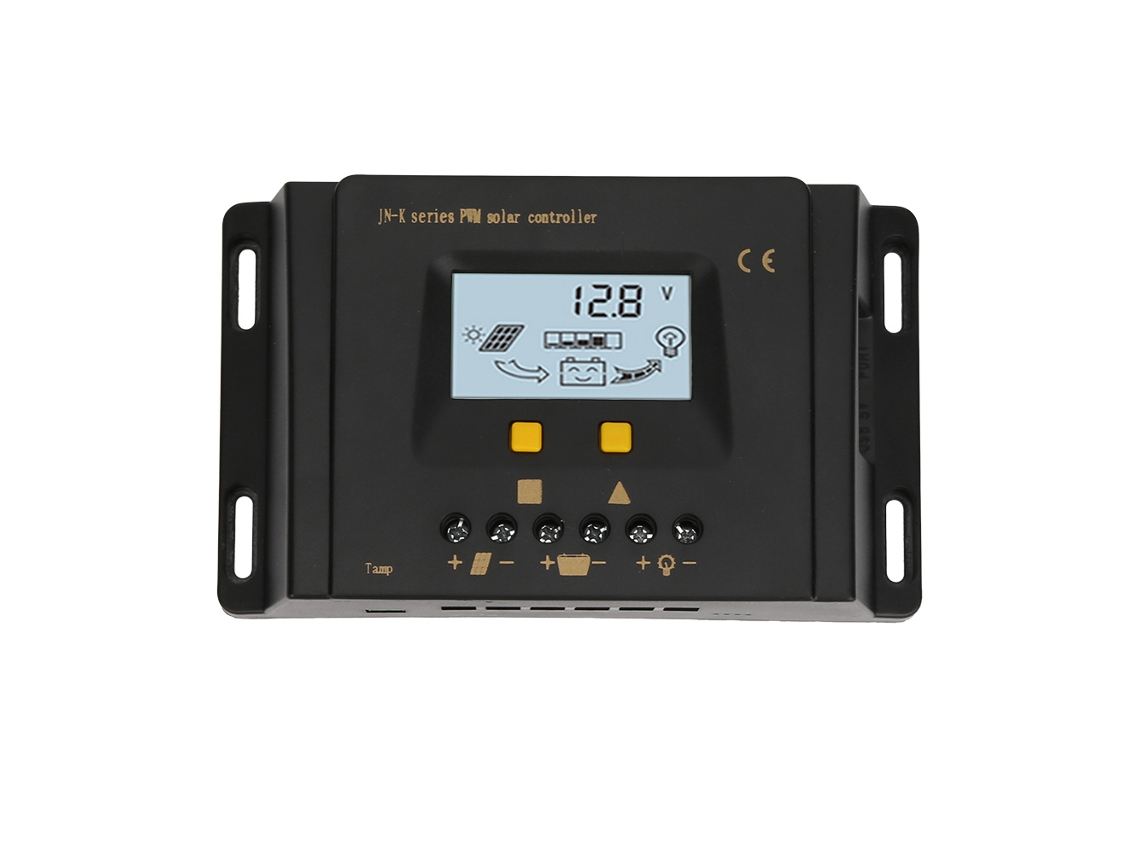 Controlador de carga solar PWM 12V/24V 30A com identificação automática | S/MARCA