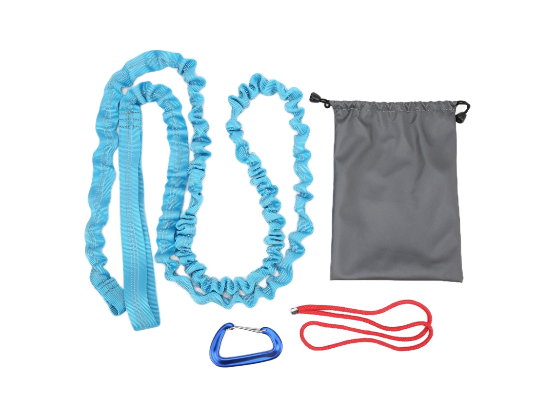 Corda De Remo Durável Flexível Com Amortecimento E Fivela De Alpinismo Acessório Para Ciclismo Outdoor Azul