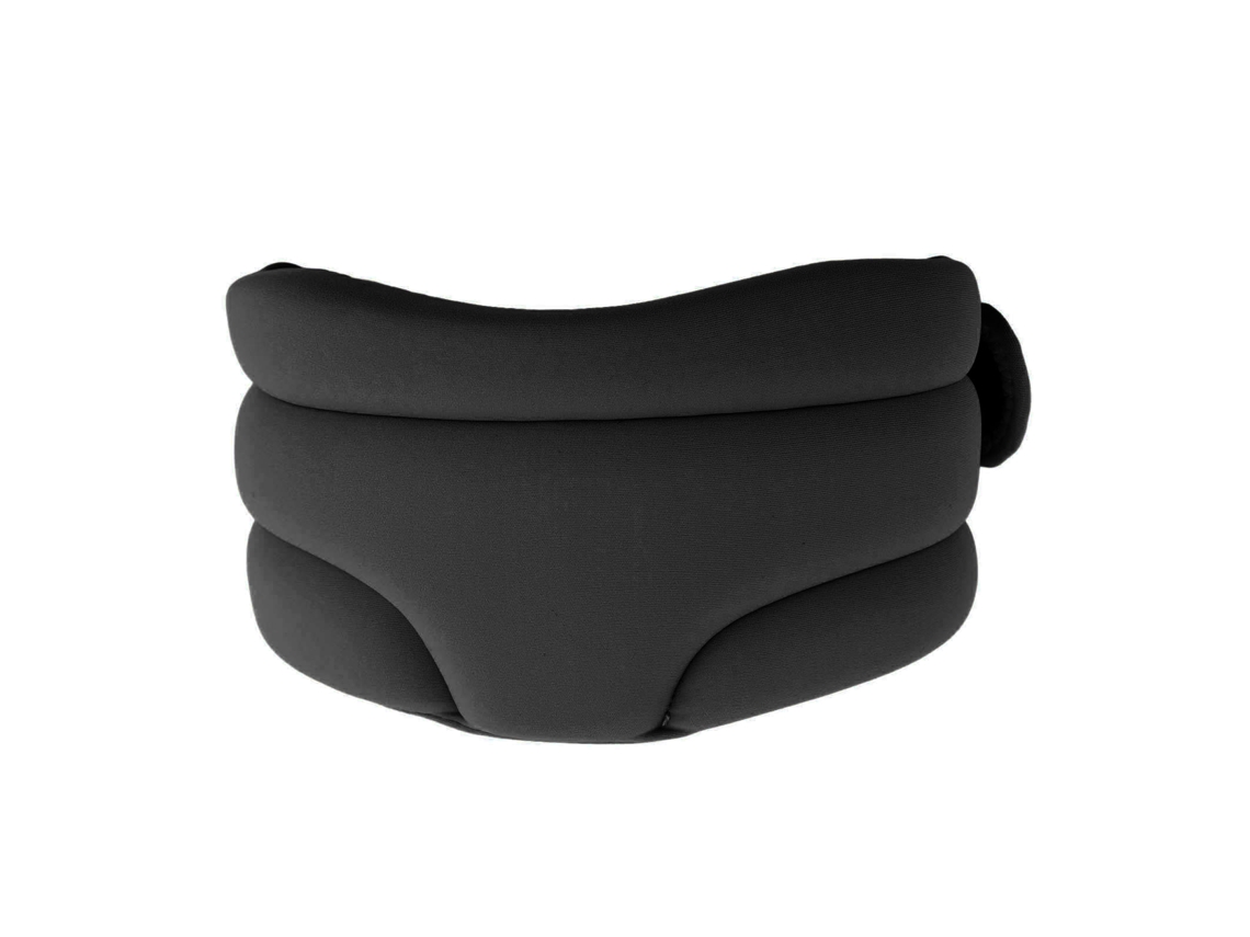 Cervical collar macio, ajustável, respirável, para dormir, preto S/MARCA