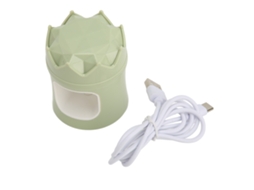 Lâmpada De Secagem De Gel Para Unhas Mini Com 6 Chips De Luz Suave, Portátil, Verde