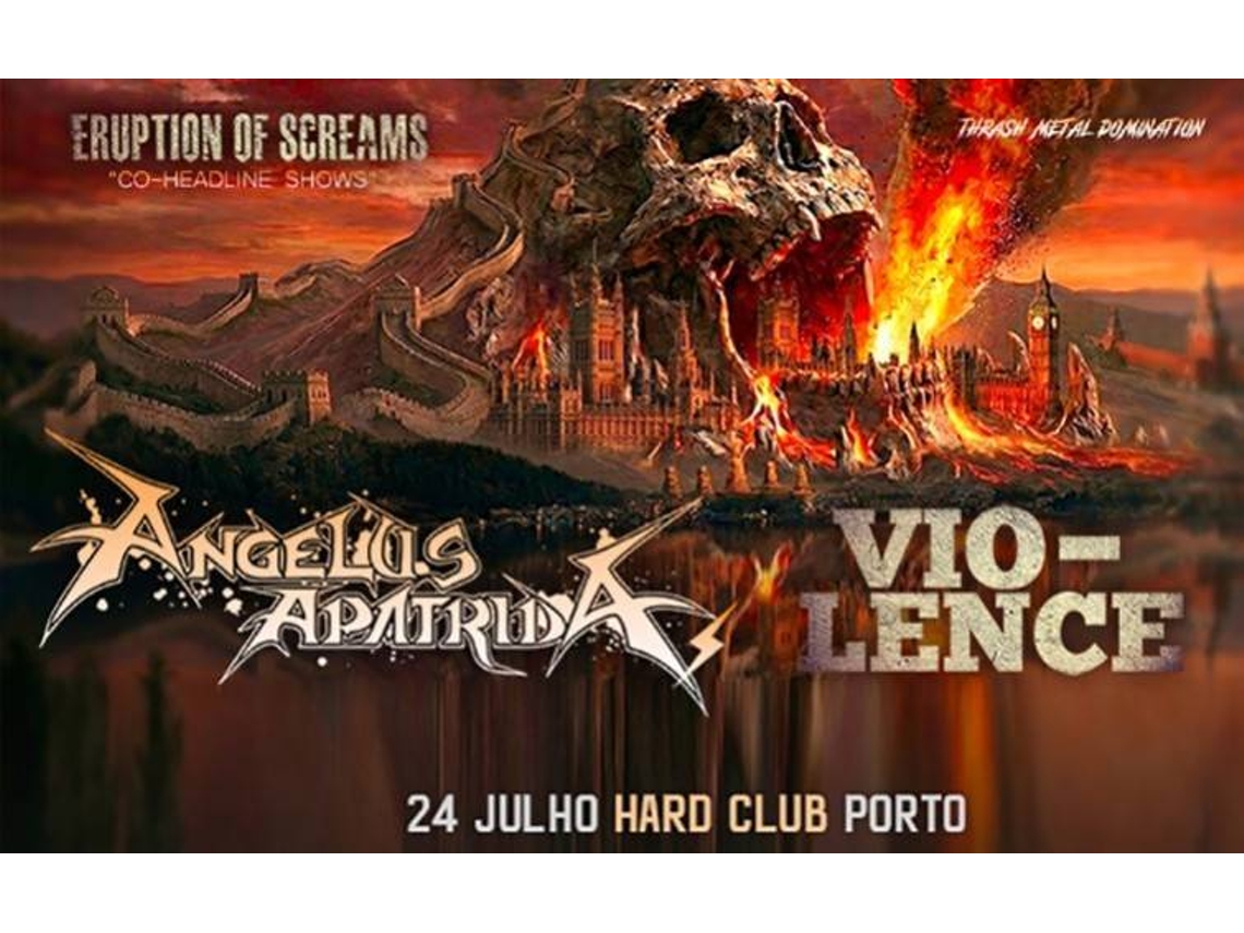 Bilhete ANGELUS APATRIDA + VIO-LENCE|PORTO