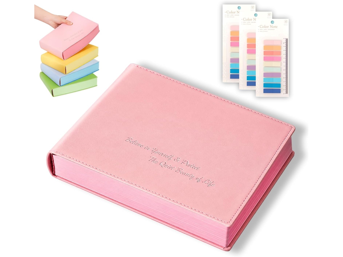 Carnet A5 720 Páginas Couverture Rigide Design Brique Journal Ultra Épais Capacité Écriture Études Bureau