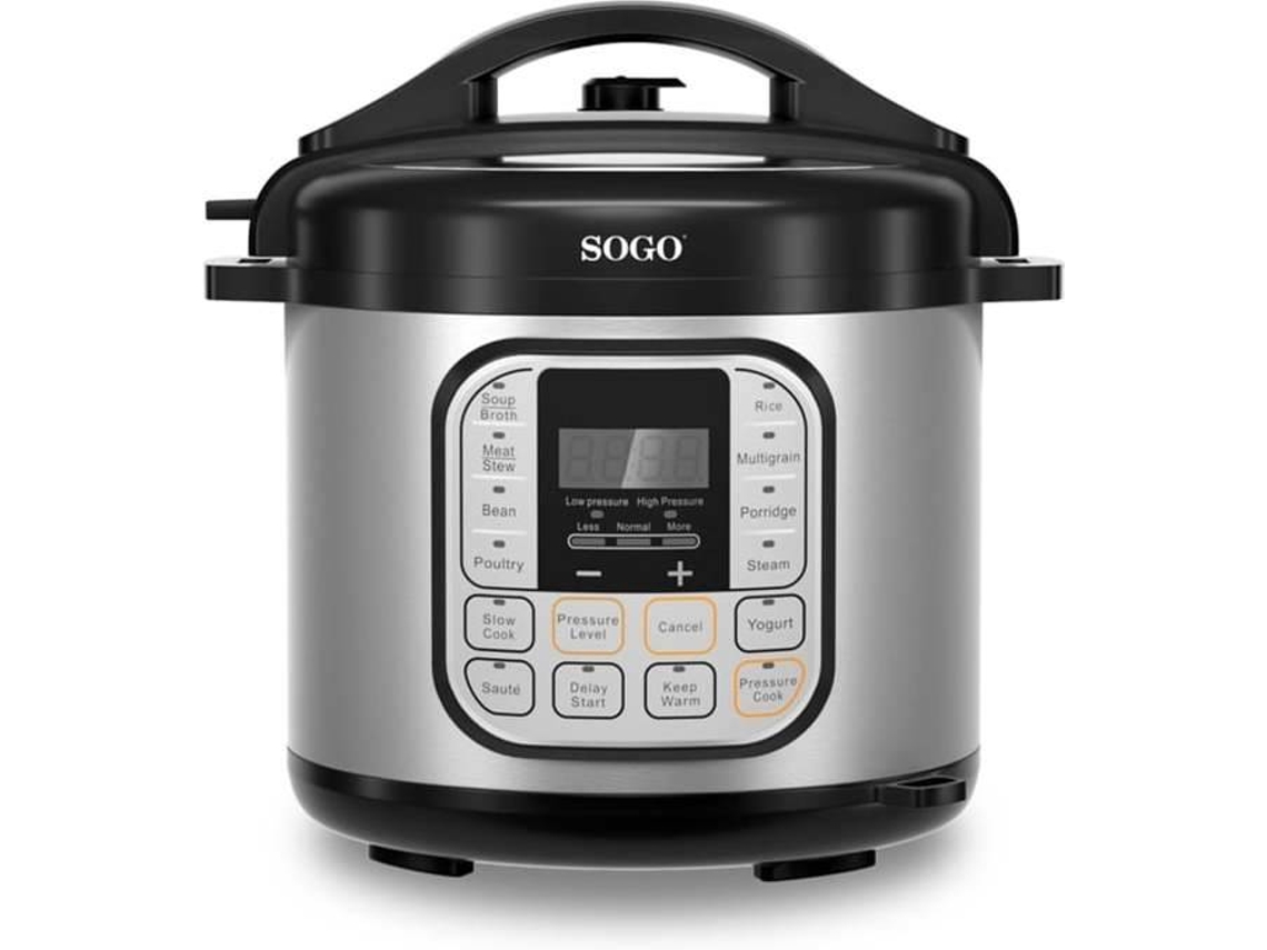Panela de Pressão Elétrica SOGO OLL-SS-10605 (1000 W - Inox)