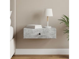 Vidaxl Mesa Lateral De Parede Cinzento Cimento 59 X 34,5 X 17 Cm