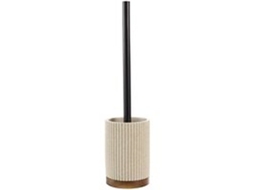 Escova De Dente - Diâmetro 9,1 X 38,5 Cm - Poliéster/acácia - Resistente A Choques - Resistente A Umidade - Design Elegante - Acessório De Banheiro
