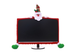 Capa para Monitor de Computador de Natal Capa para Monitor de Tv Capa Elástica para Computador Portátil para O Natal Estilo 1