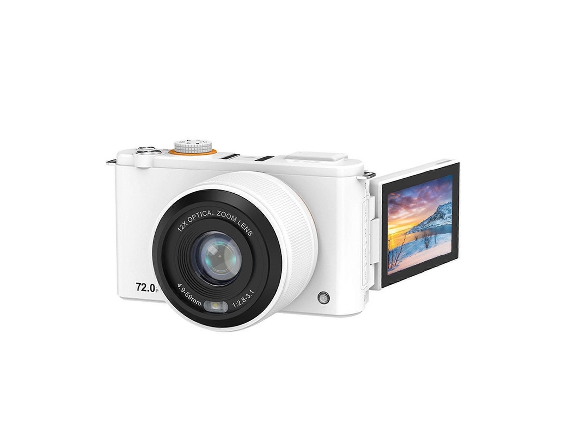 Câmara Digital 4k 72mp Com Zoom Ótico 12x, Ecrã Articulado De 3,0 Polegadas E Wi-fi