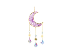 Colar de Amêthyst com Flor Lua para Carro, 44cm LAXISCREED