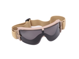 Óculos táticos X800 resistentes a impactos, com lentes cinza cáqui, para forças militares.