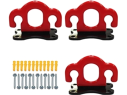 Conjunto de 3 Suportes Teto para Faixas Resistência - S/MARCA