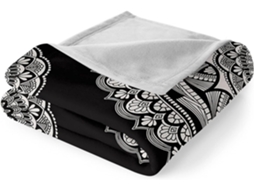 Manta de Flanela Xadrez Mandala Fansu Quente e Macia Microfibra para o Inverno Ideal Cama Ou Sofá Adequada Adu
