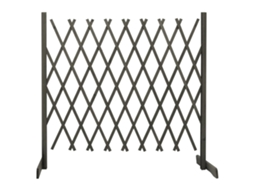 Trellis Fence, Trellis Fences Vidaxl Cinzeto Madeira (180 X 100 Cm)
