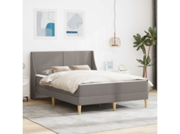 Vidaxl Estrutura De Cama Com Colchão 2 Unid. Capa Removível