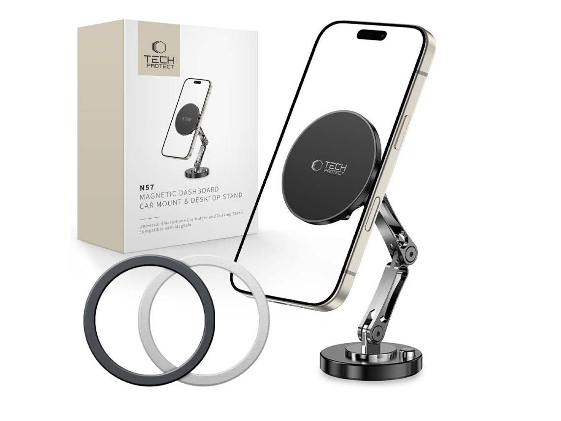 Suporte De Carregador Magnético TECH PROTECT Para Celulares De Carro Magsafe