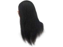 Cabeça de Manequim SFUSHOS, 100% Cabelo Natural, Encaracolada